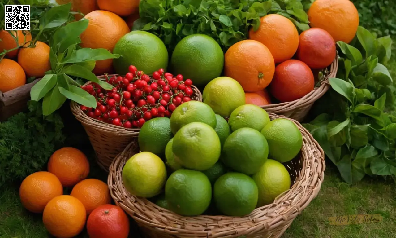 Una paleta de color visualmente atractiva de rojos y verdes fuera de juego, donde las naranjas vibrantes contrastan con los verdes de limón ácidos para crear una imagen atractiva pero estimulante que captura la intensidad y el matiz de estos colores contrastantes.